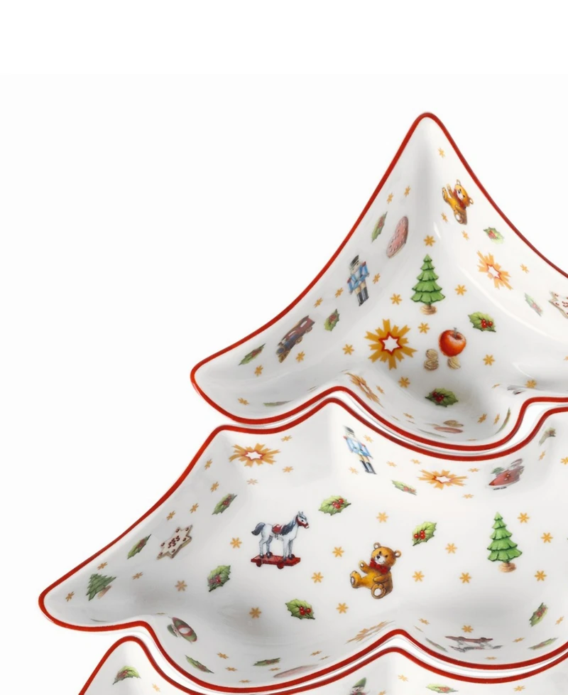 Villeroy & Boch Toy's Delight Tree Shaped 3-Piece Dip Bowl Set