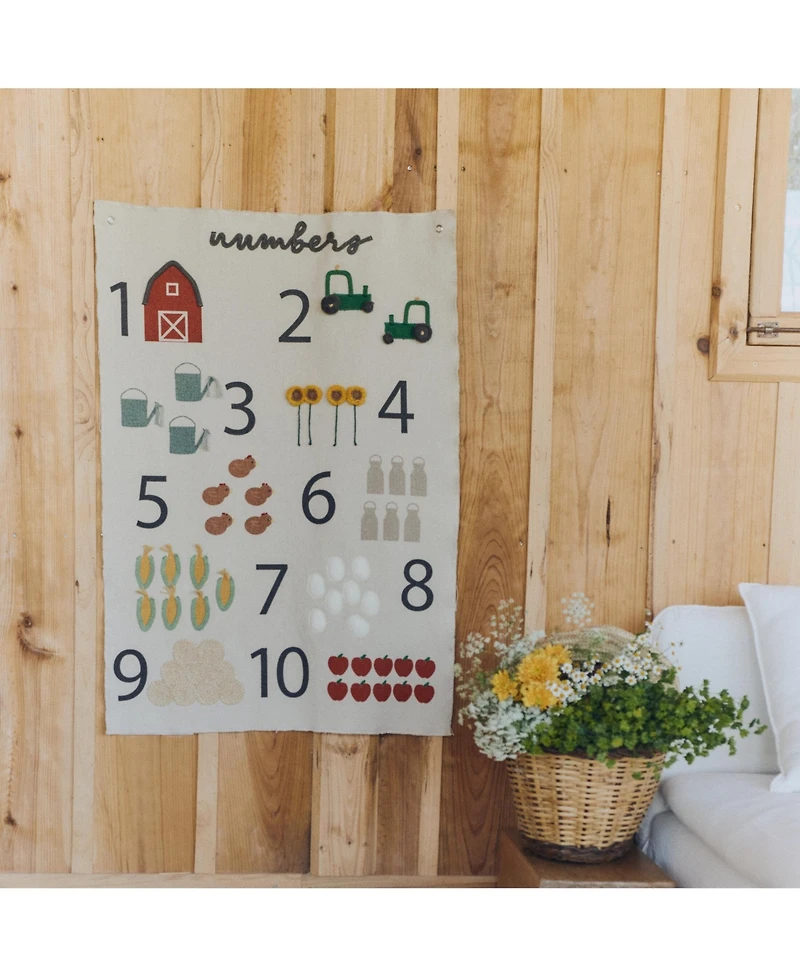 Lorena Canals Wall Hanger Farm Numbers