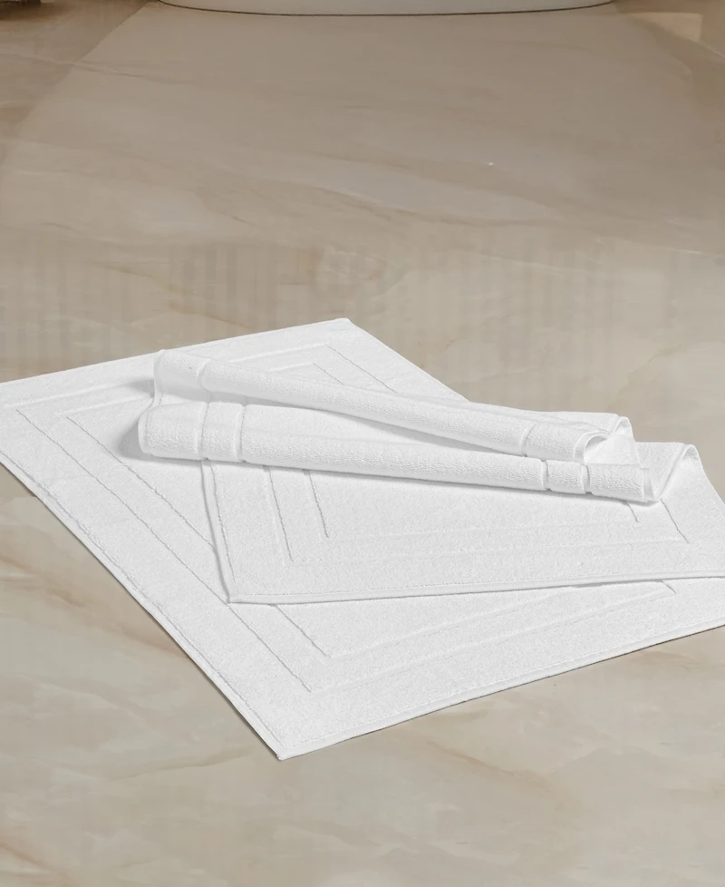 Linum Home Textiles Anovia Turkish Cotton Bath Mats, Set of 2