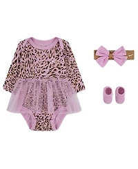 Nike Baby Girls' Surranimal Bodysuit with Skirt, Headband and Socks, 3-Piece Set