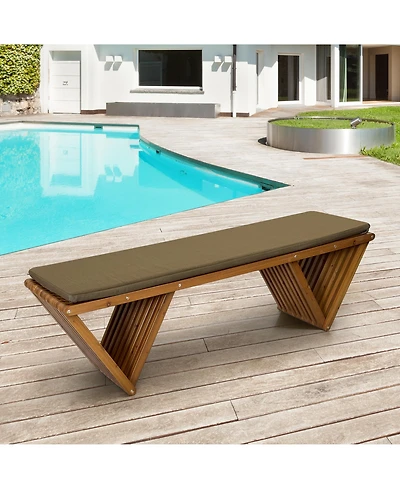All-Weather Outdoor Corner Chair, Patio Triangle Accent Armchair for Garden, Porch and Fire Pit