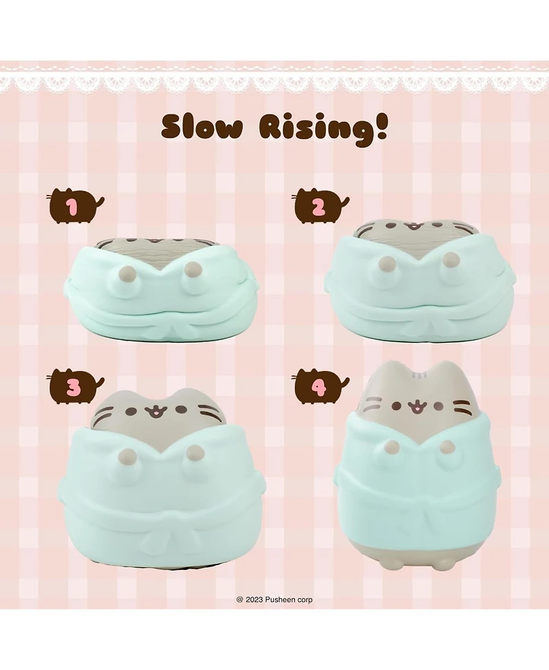 Hamee Squishy Jumbo Toy Pusheen Figure Slow Rising Cute Birthday Gift, Stress Relief, Collectible Deskterior Play Doll - Santa Hat Christmas