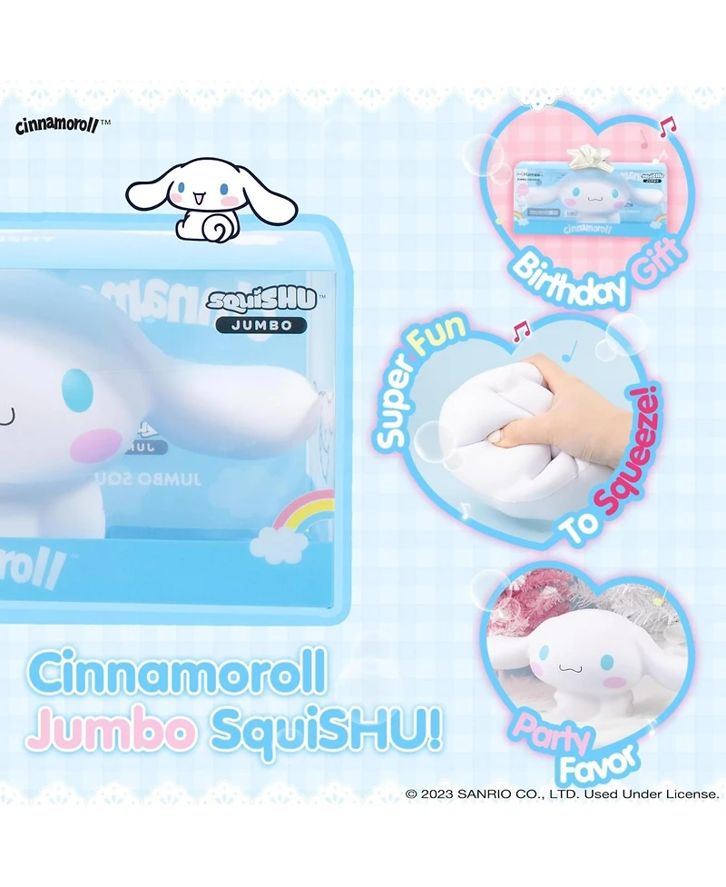 Hamee Squishy Jumbo Toy Sanrio Figure Slow Rising Cute Birthday Gift, Stress Relief, Collectible Deskterior Play Doll - Cinnamoroll