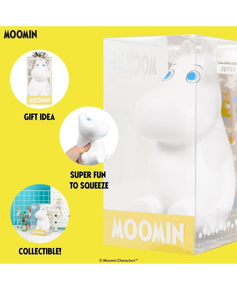 Hamee Squishy Jumbo Toy Moomin Figure Slow Rising Cute Birthday Gift, Stress Relief, Collectible Deskterior Play Doll - Moomintroll