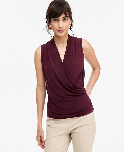 I.n.c. International Concepts Women's Mesh Surplice Tank, Macy's Exclusive