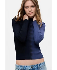 Desigual Women's Ribbed Two-Tone Sweater