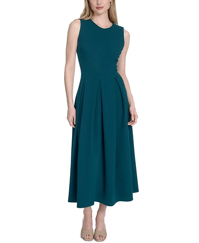 Calvin Klein Women's Sleeveless Midi A-Line Dress