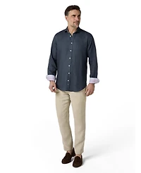 Koy Clothing Men's Classic Linen Long Sleeve Shirt