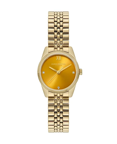 Olivia Burton Women's Highbury Gold-Tone Stainless Steel Bracelet Watch 25mm