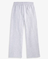 With Jules Girls' 7-16 Mini Imitation Pearl Bow Wide-Leg Sweatpants