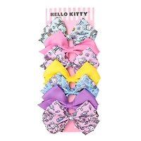 Hello Kitty Hair Bow 7-Piece Set Official License, Sanrio Hair Accessories