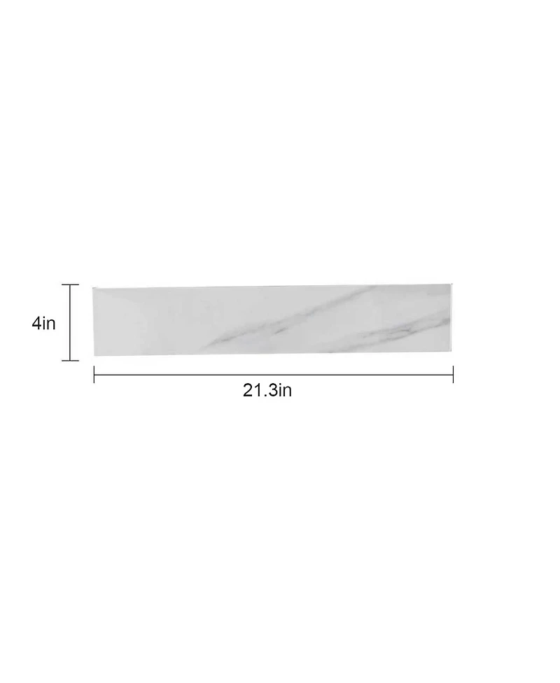 Sillysis 21 Inch Sidesplash, Bathroom Vanity Top with Backsplash ,4" Height Backsplash for Vanity Top