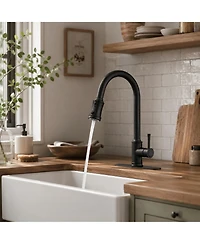 Phying High Arc Pull Out Kitchen Faucet Single Handle Single Level Stainless Steel Sink Faucet With Pull Down Sprayer Modern Multifunctional Faucet
