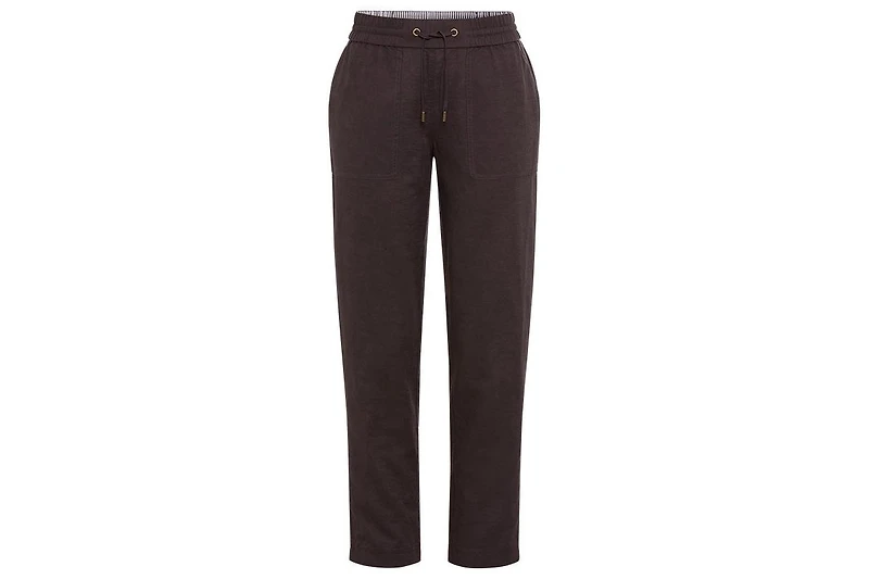Olsen Women's Cotton-Linen Blend Cropped Pant