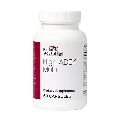 Bariatric Advantage High Adek Multi for Bariatric Surgery Patients Multivitamin with Vitamins A, D, E, K and Trace Minerals 60 Capsules