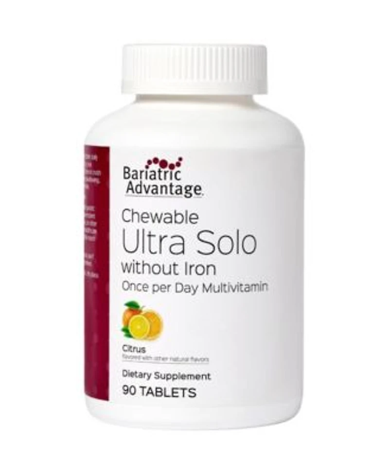 Bariatric Advantage Chewable Ultra Solo Without Iron Citrus 90 Tablets Pack of 1