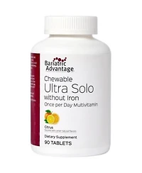Bariatric Advantage Chewable Ultra Solo Without Iron Citrus 90 Tablets Pack of 1