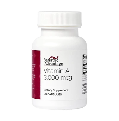 Bariatric Advantage Vitamin A for Bariatric Surgery Patients Easy Digest Mini Capsules Vitamin A Supplements 60 Count 2 Pack