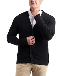 X-Ray Men's Basic Ribbed Cardigan