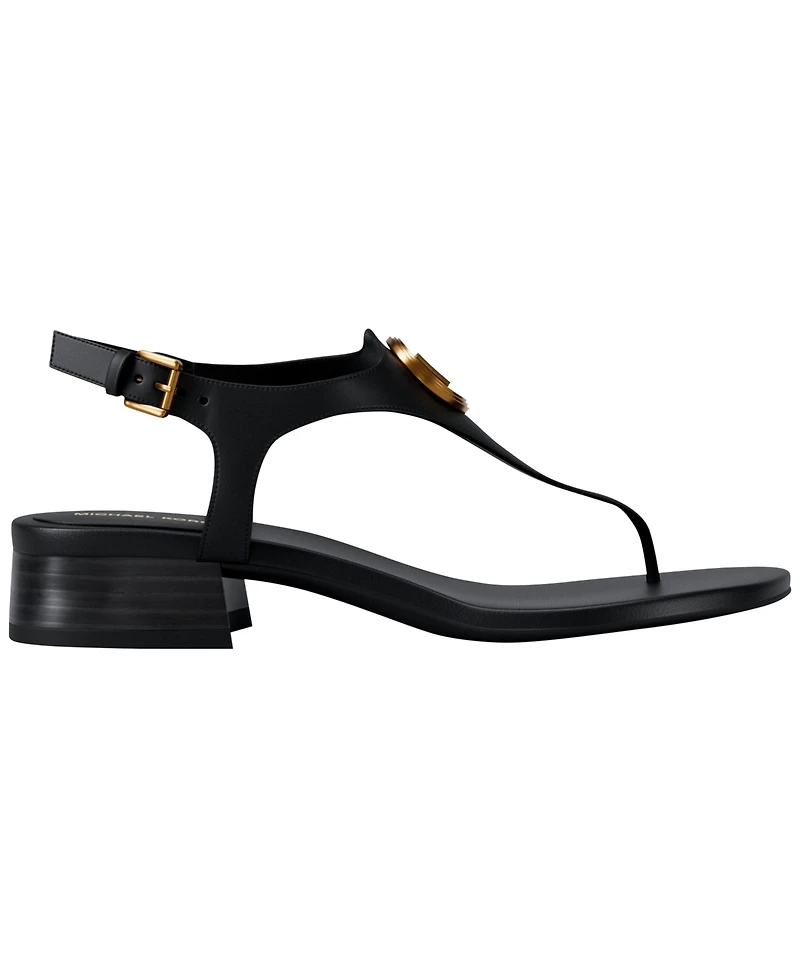 Michael Kors Women's Mckenzie Flex Thong Block Heel Dress Sandals