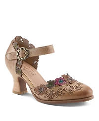 L'Artiste Women's Happydance Pumps with Hand-Painted Design