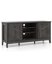 Slickblue Tv Stand for 65-Inch TVs with Farmhouse Style Cabinets