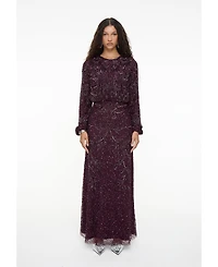 Maryisa Women's Modest Embellished Sequin Dress