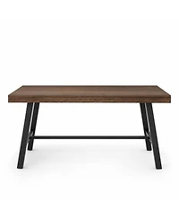 homfan Industrial Dining Table for 2-4 – 55" Heavy Duty Rectangular Kitchen Table with Metal Legs, Non-Extendable for Small Spaces