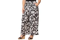 Kiyonna Plus Eva Wide Leg Palazzo Pants