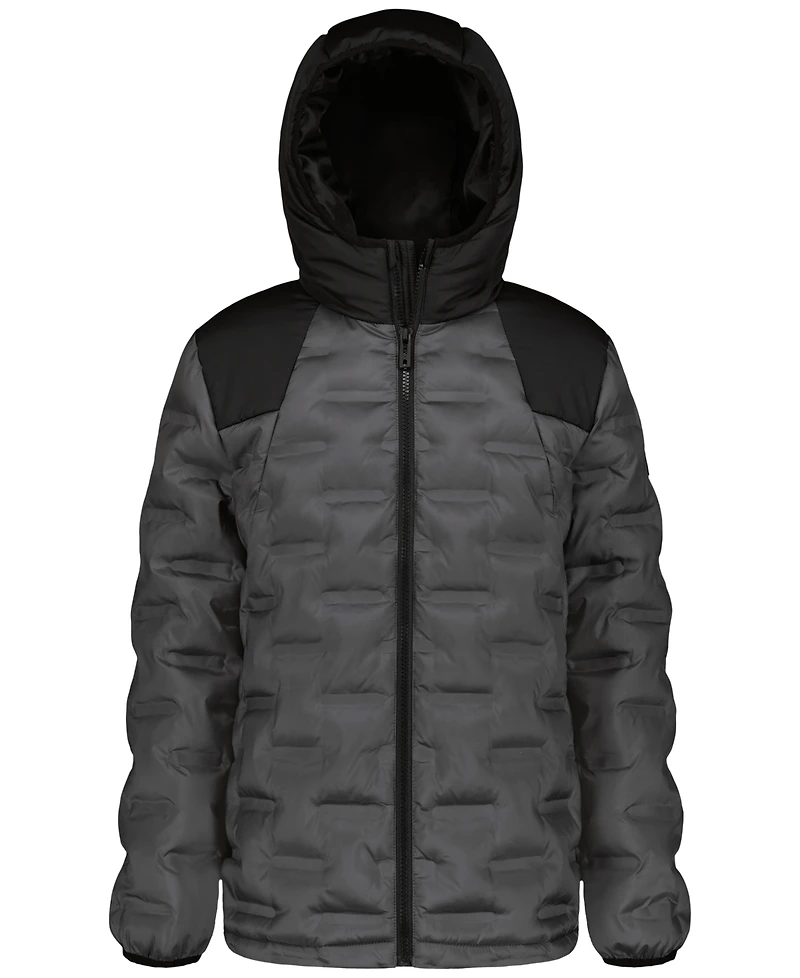 Under Armour Boys' 8-20 Solid Full-Zip Puffer Hooded Jacket