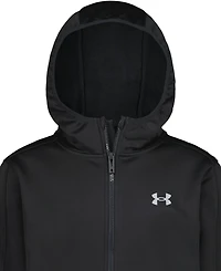 Under Armour Boys' 8-20 Solid Logo Full-Zip Windproof Hooded Jacket