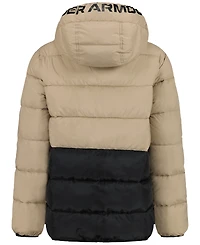 Under Armour Boys' 8-20 Solid Logo Full-Zip Puffer Hooded Jacket