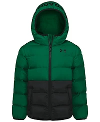 Under Armour Boys' 8-20 Logo Full-Zip Puffer Hooded Jacket
