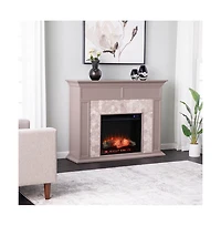 Augusta Home Torlington Marble Tiled Fireplace
