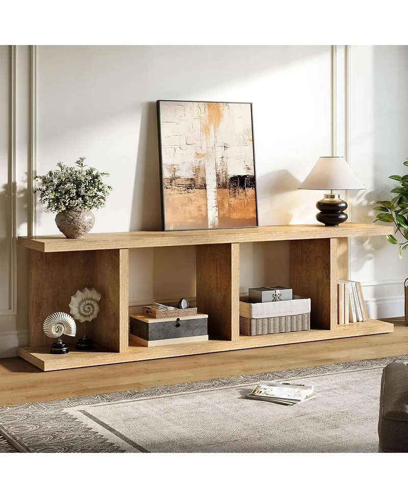 Tribesigns Tv Stand for Tvs up to 80 Inch, 70.8-Inch Entertainment Center TV Console with Storage