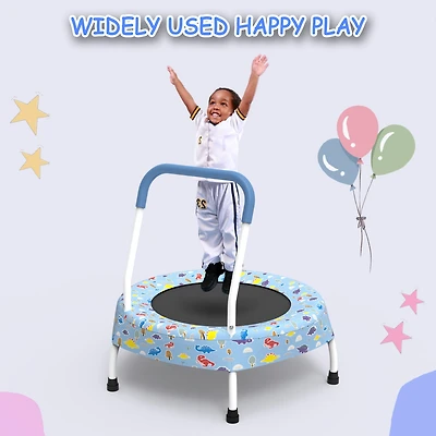 Zeny Toddler Trampoline for Kids 1 Year Plus with Handle, Baby Gifts Boys and Girls, Indoor Outdoor
