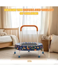 Zeny Toddler Trampoline for Kids 1 Year Plus with Handle, Baby Gifts Boys and Girls, Indoor Outdoor