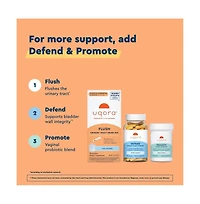 Uqora Flush - Urinary Tract with D-Mannose, Vitamin C, Vitamin B6, Potassium, Magnesium and Calcium - Gluten-Free