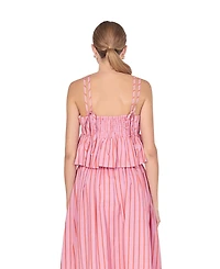 English Factory Women's Striped Sleeveless Top
