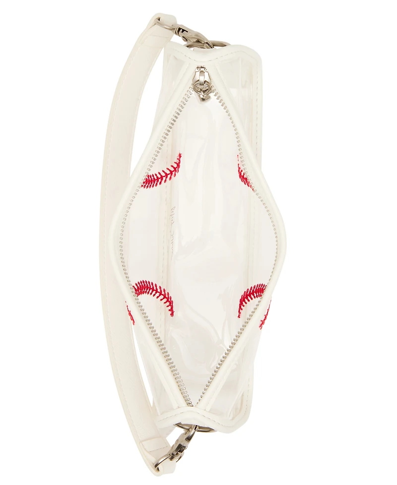 Betsey Johnson Stadium Baseball Stitch Small Shoulder Handbag