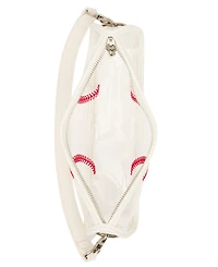 Betsey Johnson Stadium Baseball Stitch Small Shoulder Handbag