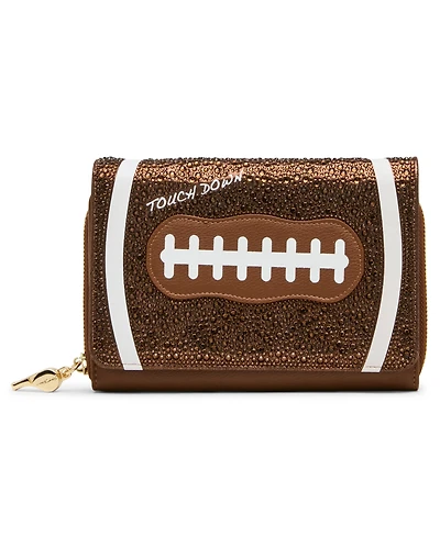 Betsey Johnson Blitz and Glitz Football Design Wallet