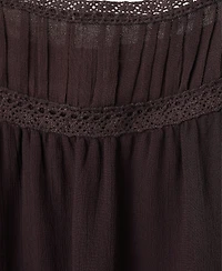 Mango Women's Beads Ruffled Blouse