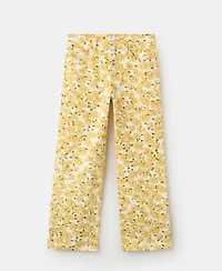 Mango Women's Floral Pattern Straight-Leg Jeans