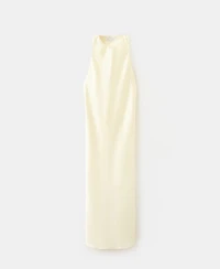 Mango Women's Back Detail Satin Dress