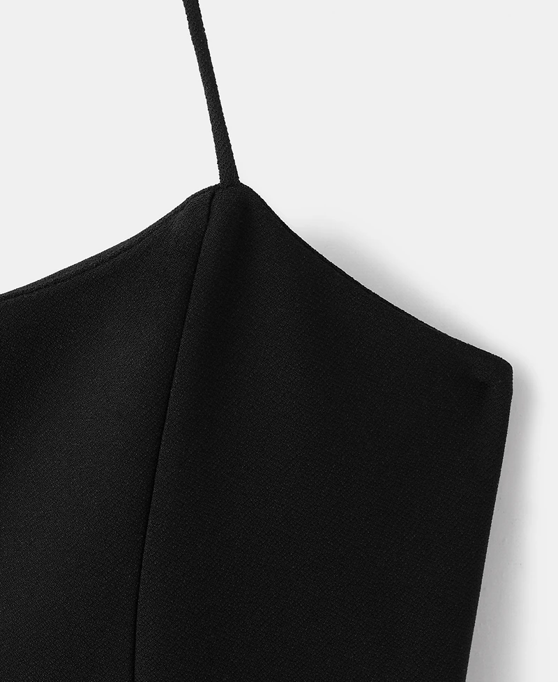 Mango Women's Fitted Halter-Neck Dress