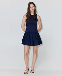 Mango Women's Honeycomb Cotton Dress