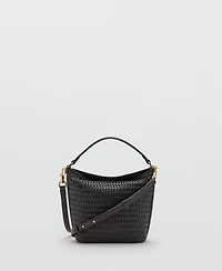 Mango Women's Small Braided Bucket Bag