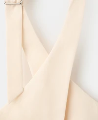 Mango Women's Double-Breasted Linen Vest