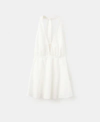 Mango Women's Openwork Embroidery A-Line Dress